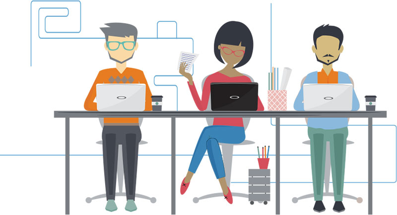 Three millennials Three millennials